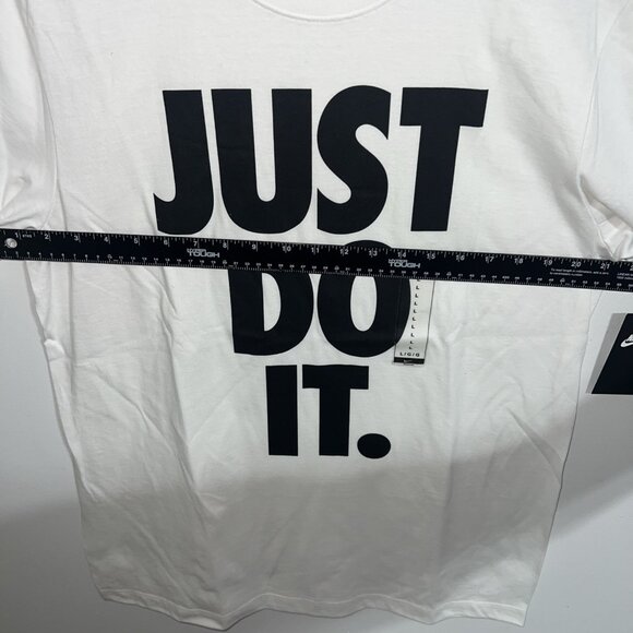 Nike Tee Sportswear Just Do It. Logo White Men’s Large - Picture 7 of 9